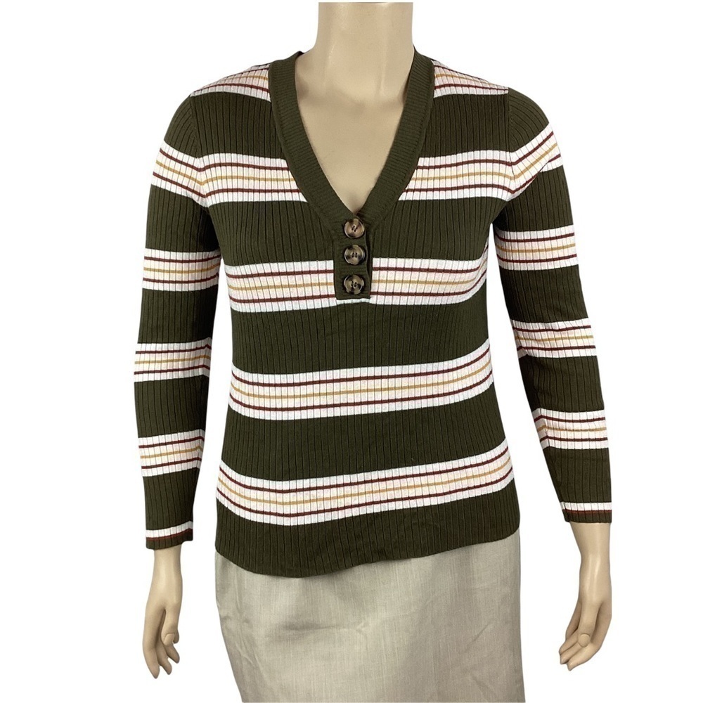 No Boundaries Sweater Juniors Size XXL (19) Multicolor Stripe Ribbed